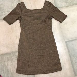 Costa Blanca gold sparkly dress
